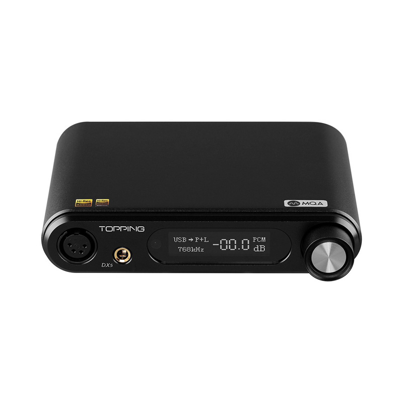 Topping DX5 DAC& ตั้งโต๊ะ รองรับ MQA [Black/Silver]