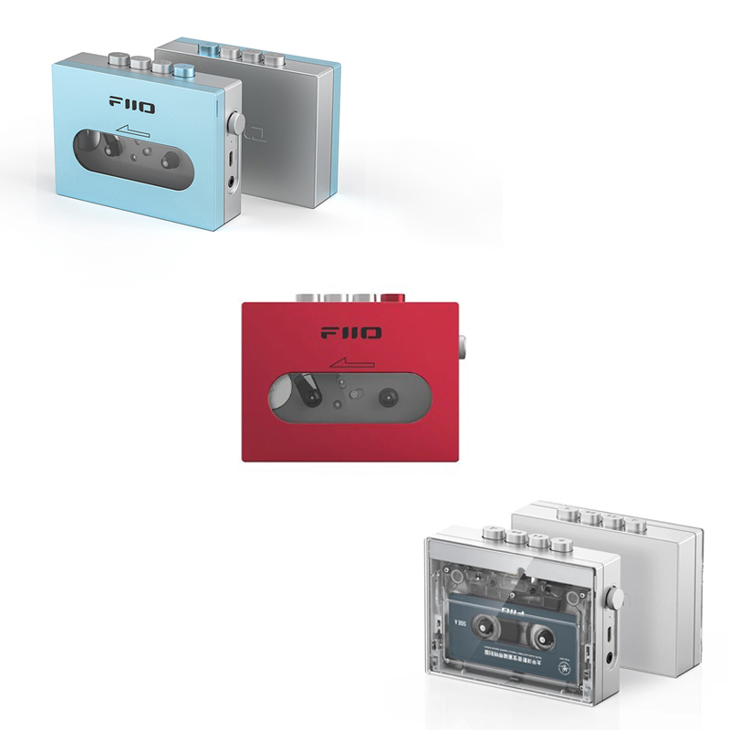 FiiO CP13 เครื่องเล่นเทปคาสเซ็ทพกพาสไตล์ RETRO (ซาวด์อะเบาท์) คุณภาพสูง [ฺBlue/Red/Clear]