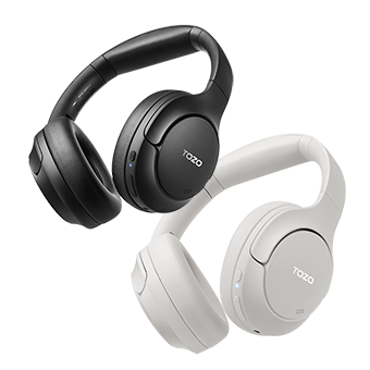 TOZO H10 หูฟัง Headphone มี Adaptive Hybrid ANCตัดเสียงเงียบขณะฟังเพลง BT 5.3 [Black/White]