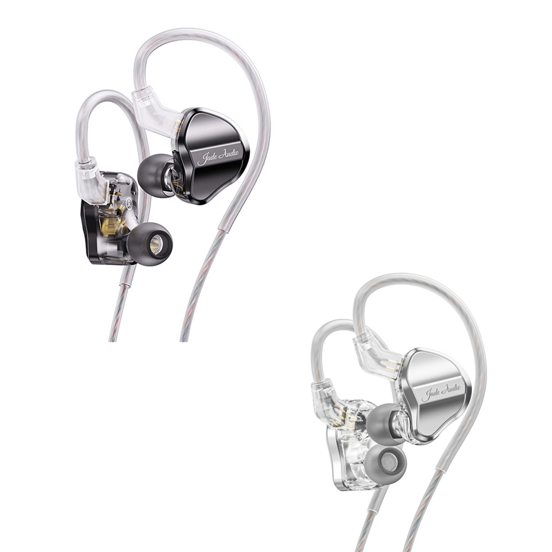 FiiO Jade Audio JD1 หูฟัง IEM ไดรเวอร์ Dynamic สุดคุ้ม รองรับ Hi-Res [Black/Silver]