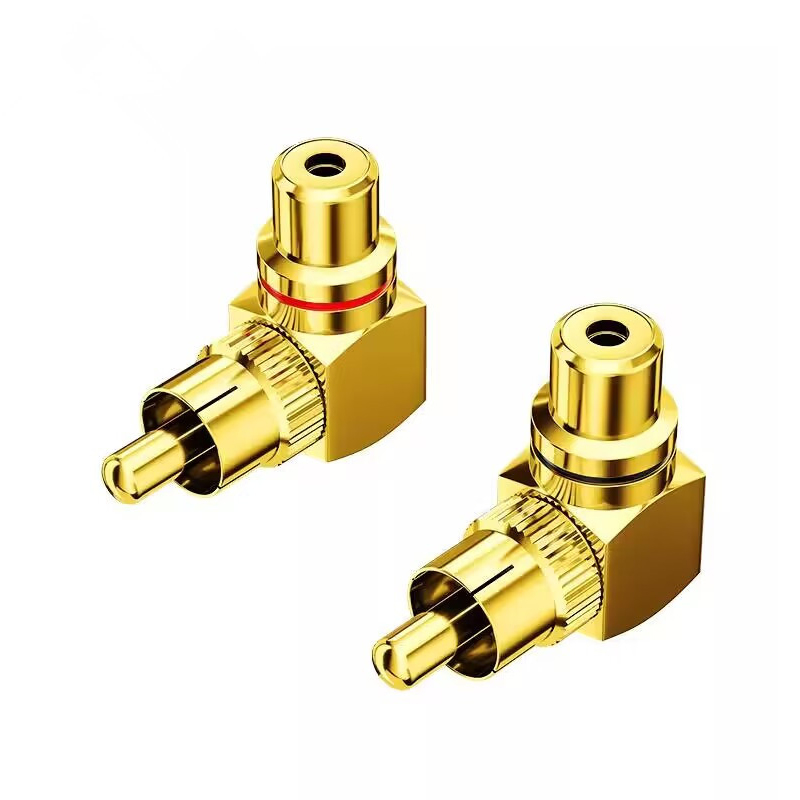 ERTK RCA Adapter 90Degree แปลง RCA ปรกติ ให้ทำมุม 90องศา สำหรับต่อ เครื่องเสียง DAC Amplifier โฮมเธียเตอร์