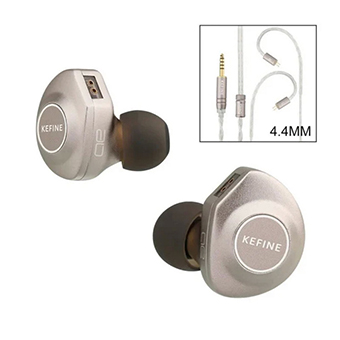 KEFINE Delci AE หูฟัง IEMs ไดรเวอร์ Dynamic 10 มม. ไดอะแฟรม DLC+PU เปลี่ยนท่อนำเสียงได้ [4.4]