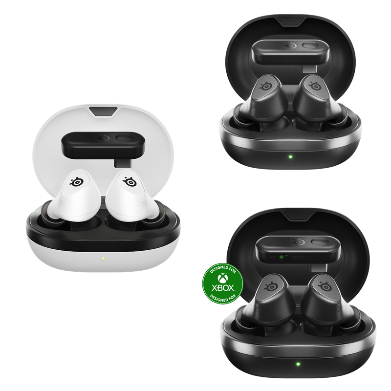 SteelSeries Arctis GameBuds หูฟังเกมมิ่งไร้สาย [ Black(PS&PC) / White(PS&PC) / Black(Xbox&PC) ]