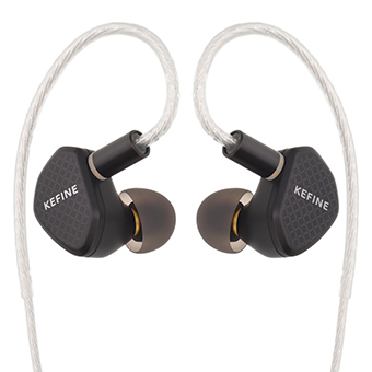 KEFINE Klean หูฟัง IEMs ไดรเวอร์ Dynamic สายชุบเงิน เปลี่ยนท่อนำเสียงได้